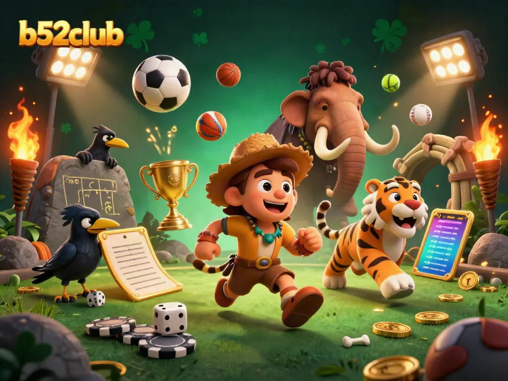 Experience the excitement of b52club featuring dynamic prehistoric casino action with vibrant sports elements.