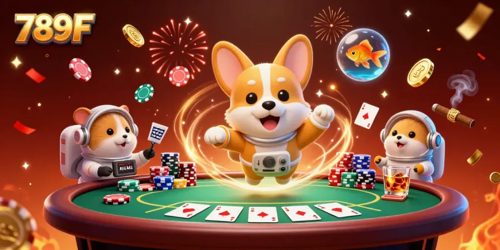 Experience exciting gameplay at 789F with a lively casino atmosphere and engaging characters.