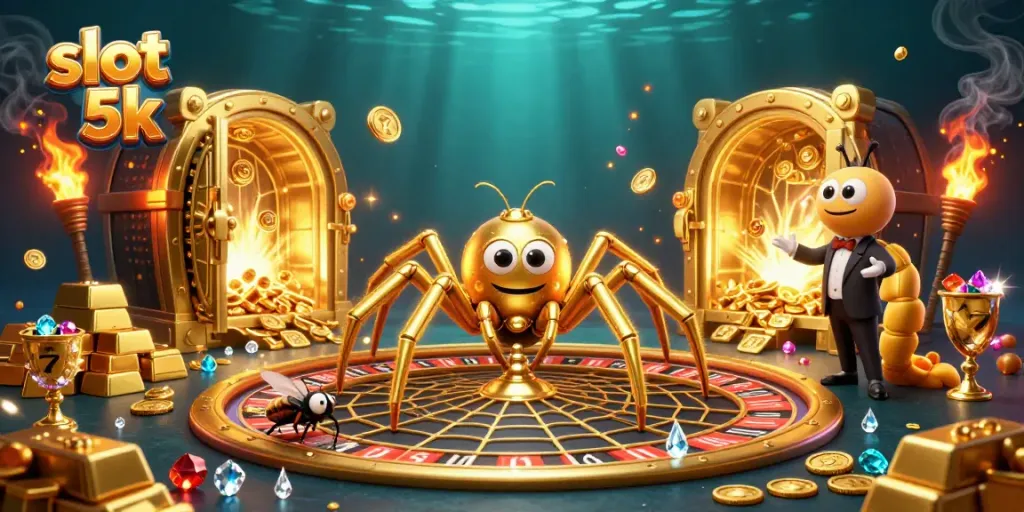 Spin the lucky slot 5k with vibrant characters, gold treasures, and thrilling gameplay.
