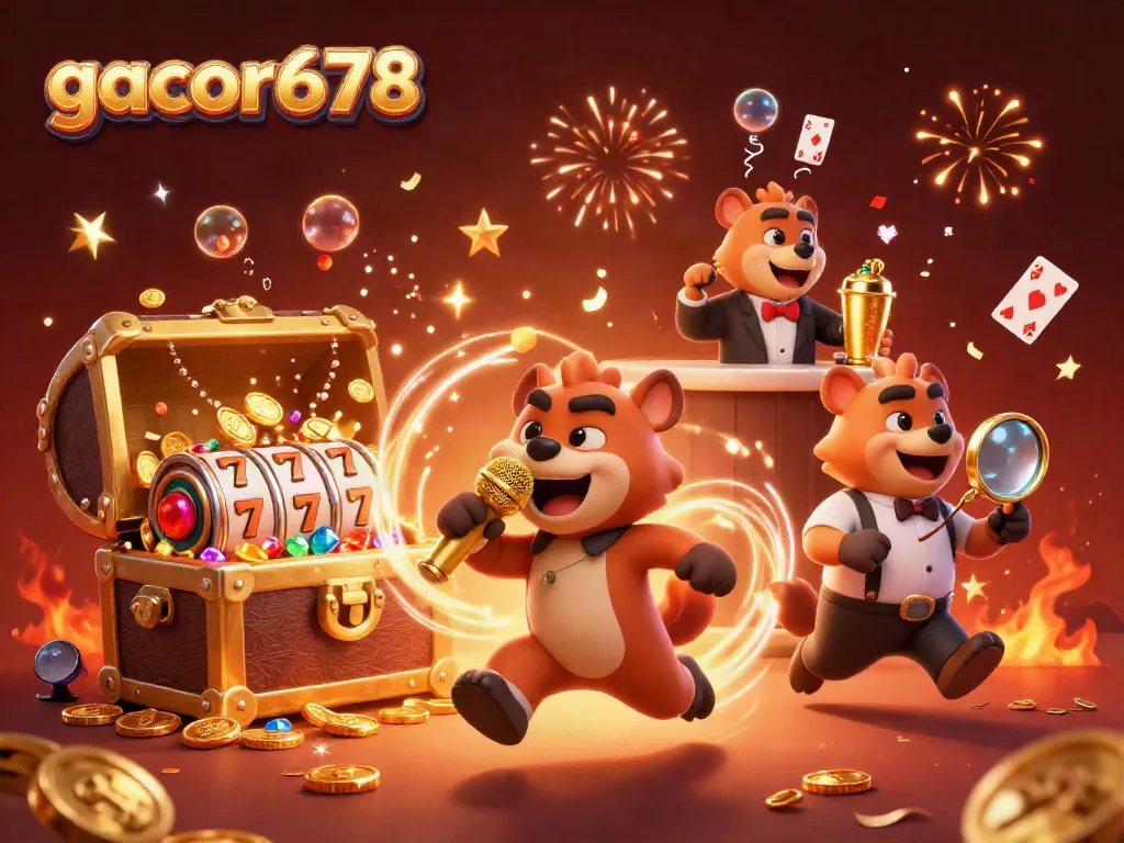 Experience the excitement of gacor678 with hyenas running a comedy casino club, showcasing fun and engagement.
