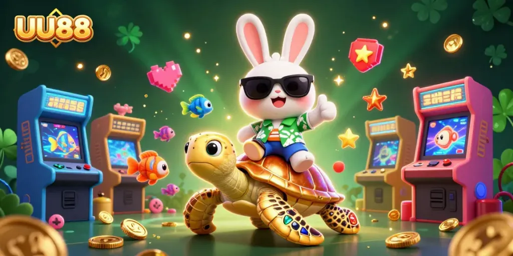 Experience the thrill of UU88 with colorful characters in a dynamic casino setting.